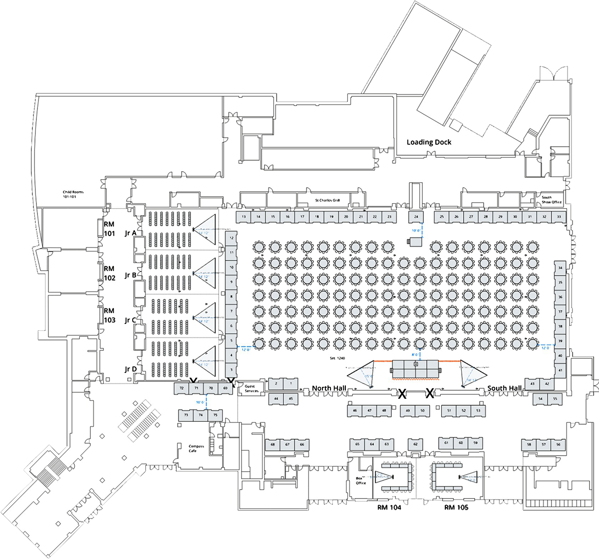 CMDA Exhibitor Layout