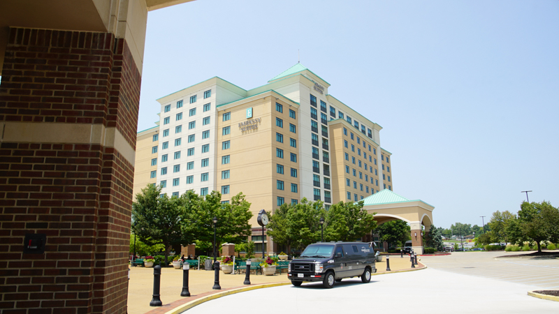 Exterior from Conference Center Looking at the Connected Hotel